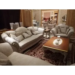 Klassischer Barock Rokoko Antik Stil Couchtisch Bestelltisch Sofa Tisch Tische - Braun
