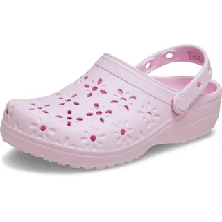 Crocs Classic Floral Cut Out Clog Rosa 37