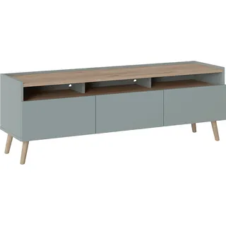 Home Affaire Scandi Lowboard 149,7 cm Platin Grau/Holzwerkstoff