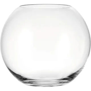 Leonardo Boccia Glasvase rund, kugelförmige Deko-Vase in klassischem Stil aus Klarglas, Tischvase in modernem Design, Höhe: 17,5 cm, Durchmesser 20 cm, 3,5 l, 019009
