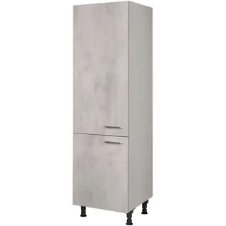 Nobilia Geräteumbauschrank , Hellgrau , Metall , nur wie online abgebildet bestellbar , 60x216.6x58 cm , Blauer Engel, Pefc, Goldenes M, Made in Germany, DGM-Klimapakt , Küchen, Küchenmöbel, Küchenschränke, Geräteumbauschränke