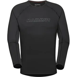 Mammut Selun FL Longsleeve Logo Men | Langarmshirt für Herren, Für Outdoor Sport und Wandern, UV Schutz 50+ | Schwarz, XXL