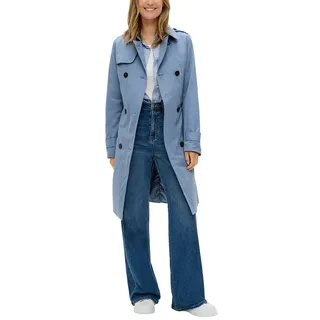 S.Oliver Damen 2149064 Trenchcoat, blau 5271, 34