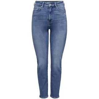 ONLY CARMAKOMA Damen Caremily Stretch Hw St Ak DNM Cro005, Medium Blue Denim, 48W / 32L EU