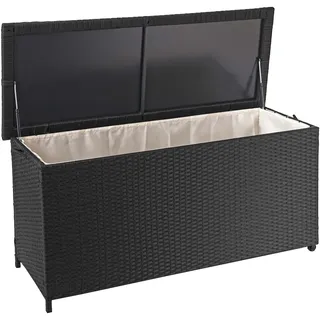 Mendler Kissenbox HWC-D88 63 x 135 x 52 cm Schwarz