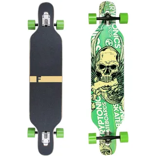 Flex3 bis 68kg - Camber Longboard (Flex3 bis 68kg, grün TK - Ahornholz)