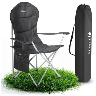 Juskys Campingstuhl Lido Schwarz
