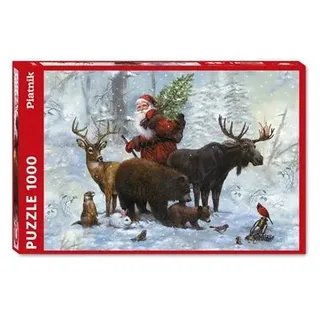 Piatnik Puzzle Weihnachten 1000 Teile - Santa's Team Jigsaw