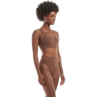 adidas Damen Sport 720 Seamless High Leg Brief Slip-4A4H62 Slip, Toasted Mocha, XXL (3er Pack)