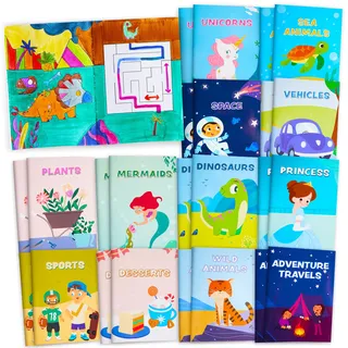 JOYIN 24Pcs Mix Färbung Bücher für Kinder im Alter von 4-8, Bulk Mini Färbung Aktivität Bücher für Party Favors Geburtstag Party Geschenke, Klassenzimmer Goodie Bags Stuffers Reisen Jungen Mädchen