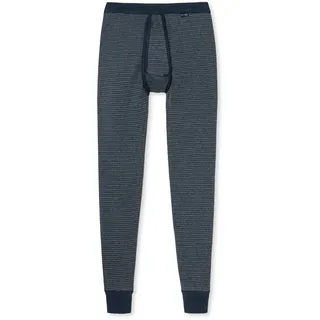 SCHIESSER Lange Unterhose Feinripp Melange blau/gestreift XL 1er Pack