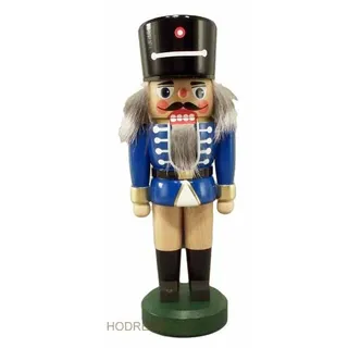 Nussknacker Soldat blau 20cm NEU Nußknacker Holz Figur Erzgebirge
