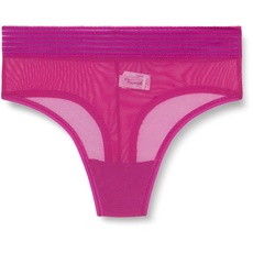 Triumph Damen Tempting Sheer Highwaist String Briefs, Violet, L EU