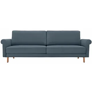 Creation BY ROLF BENZ 3-Sitzer "CR.450, Designsofa, Loungesofa" modern Landhaus, Breite 208 cm, Füße in Nussbaum, blaugrau 534, 73
