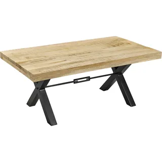 Stolkom Dehli Schwarz matt Mangoholz 110 x 46 x 60 cm