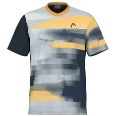 Bild von Herren Topspin T-shirt Mens Tennis, Print Vision/Schwarz, XL EU