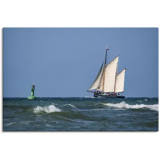 Artland Leinwandbild »Segelschiff auf der Ostsee«, Boote & Schiffe, (1 St.), auf Keilrahmen gespannt Artland blau