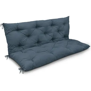 Beautissu Bankauflage Flair BR Taubenblau 100x50x50cm