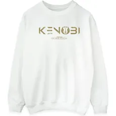 Star Wars, Herren, Pullover, ObiWan Kenobi Logo Sweatshirt, Weiss, (S)