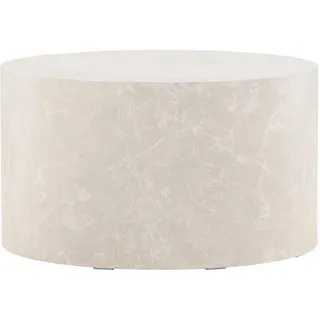 DRAWER Couchtisch Beige Holz rund 80 x 80 x 45 cm