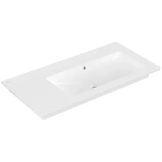 Villeroy & Boch Venticello Schrankwaschtisch, Becken rechts, ohne Hahnloch, mit Überlauf, 1000x500mm, 4134R301, Farbe: Weiß