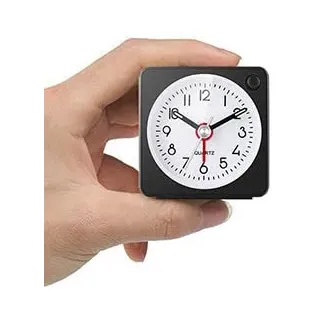 YouJabz Wecker Analog, Klassischer Analoger Reisewecker mit Schlummerfunktion und Licht, Mini Wecker, kompakte Größe, Wecker Ohne Ticken ruhiges Quarzuhrwerk, Einfache Bedienung, Zurück zur Schule