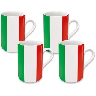 Könitz Flags Italy Espressotassen 4er Set Ceramic