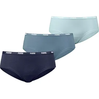 Puma Hipster Slip 3 Einheiten Blau M Damen Blau M - Blau