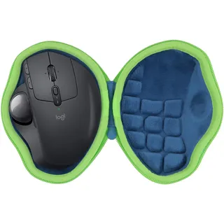 co2CREA Harte Tasche für Logitech MX Ergo/S/Plus/M575 /M575S Trackball Maus | Kompakte EVA-Hartschale für Maus, leichte Handschlaufe für einfaches Mitnehmen