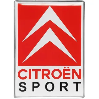 4R Quattroerre.it Citroen Sport Aufkleber 65x46mm gold/silber