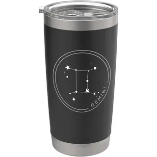 Sternzeichen Zwillinge Sternzeichen Sternbild Horoskop Astrologie Doppelwandiger Edelstahl-Thermobecher