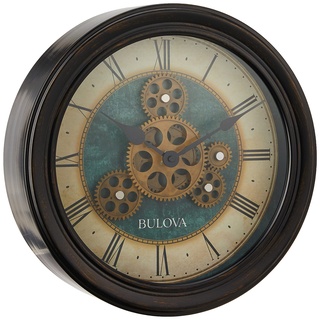 Bulova Industrial Motion Wanduhr, 12,8 cm, Schwarz