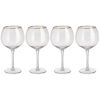Butlers Gingläser (4er Set) Smeralda 650 ml , Transparent , Glas , Gläser, Longdrinkgläser