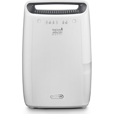 De'Longhi DEX212SF Luftentfeuchter für Zuhause, zur Beseitigung von Feuchtigkeit, Schimmel, Wäschetrockner, dreifaches Luftfiltersystem, 12 l/Tag, Sicherheitssystem, Griff, Weiß