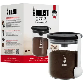 Bialetti Kaffeedose rund schwarz/transparent 250 g
