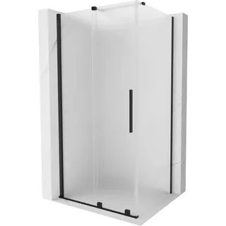 Mexen Velar Duschkabine verschiebbar 90 x 85 cm, Frost, Schwarz - 871-090-085-31-70 - Schwarz