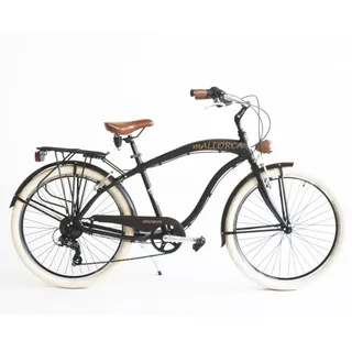QÜer Mallorca 26 ́ ́ Cruiser Fahrrad - Black - One Size
