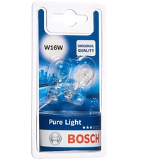 Bild von Bosch W16W Pure Light Fahrzeuglampen - 12 V 16 W W2,1x9,5d - 2 Stücke