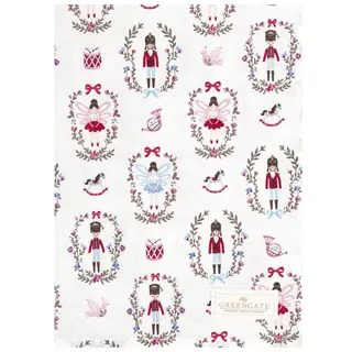 GreenGate Cindarella Geschirrtuch White 70x50cm