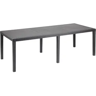 PROGARDEN Ausziehtisch 150-220 x 90 x 72 cm Anthrazit