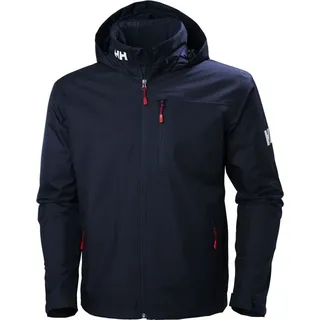 HELLY HANSEN Crew Hooded Midlayer Jacket, Navy, M