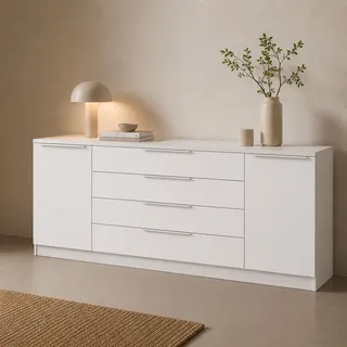 borchardt Möbel Oliva 200 x 78 x 35 cm Weiß