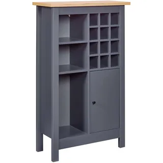 Interlink Weinschrank 77 x 124 x 33 cm Anthrazit