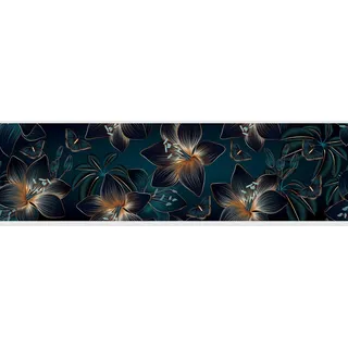 AG Design Selbstklebende Bordüre für Küche, Wohnzimmer 500 x 13,8 cm Mehrfarbig