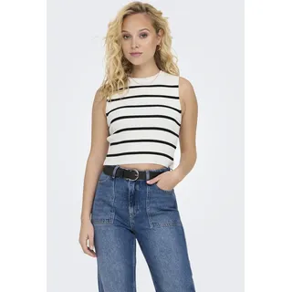 Only ONLMAJLI S/L Top Knt Noos Schwarz/Weiß L