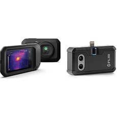 FLIR C3-X Kompakte Wärmekamera & FLIR ONE PRO iOS ONE PRO Thermalbilderkamera für iOS, 160 x 120 thermische Auflösung, Vividir-Blitzverbinder, neutral