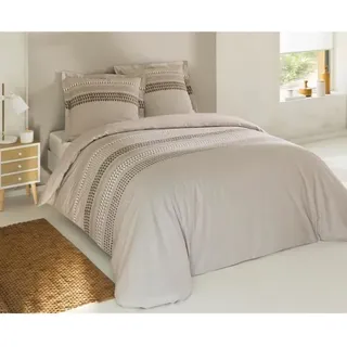 VISION Anthony Quilt Set - 100% Baumwolle - 220 x 240 cm - Beige - Beige
