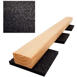 My Plast I 90 x 90 x 10 mm - 50 Stück I Terrassen-Pads – wasserbeständige Gummimatten für Terrassen-Holz, belastbare Bautenschutzmatte...