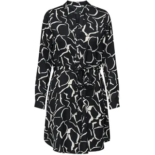 ONLY Damen Onlcory Life L/S V-Neck Tunic WVN Noos Tunika-Top Für Den Alltag Mit Volumenärmeln Und Stylischem V-Ausschnitt, Black, 3XL