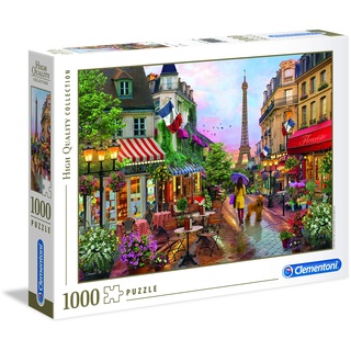 Clementoni 39482 Blumen in Paris Puzzle 1000 Teile, Geschicklichkeitsspiel für die ganze Familie, buntes Legespiel, Erwachsenenpuzzle ab 14 Jahren Mehrfarben